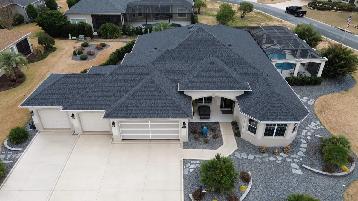Gold Key Roofing shingle roof project in The Villages, Florida