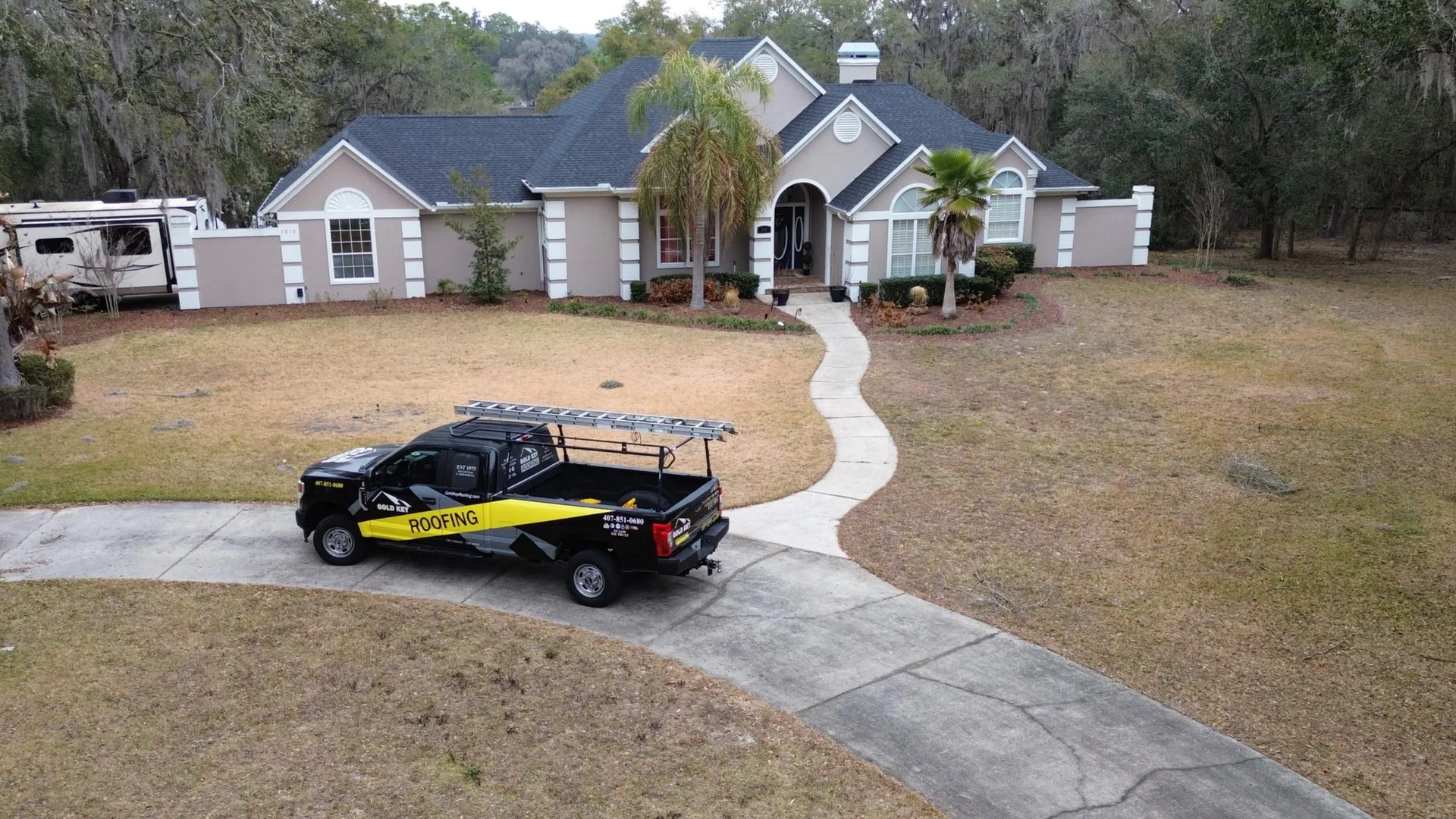 Gold Key Roofing shingle roof project in Lady Lake, Florida