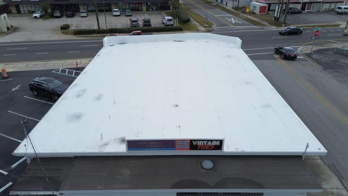 Gold Key Roofing flat roof project in Belle Isle, Florida