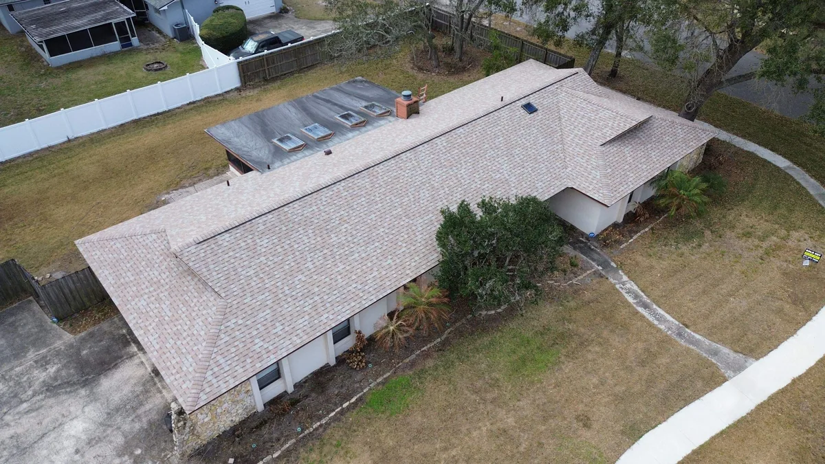 Gold Key Roofing shingle roof project in Belle Isle, Florida