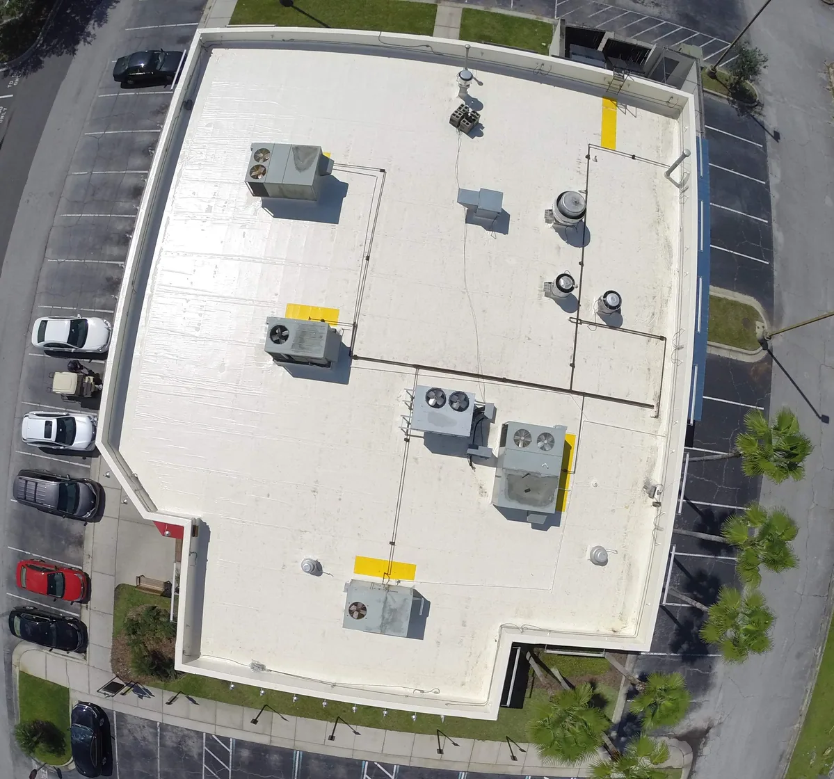 Gold Key Roofing flat roof project from the company's project gallery