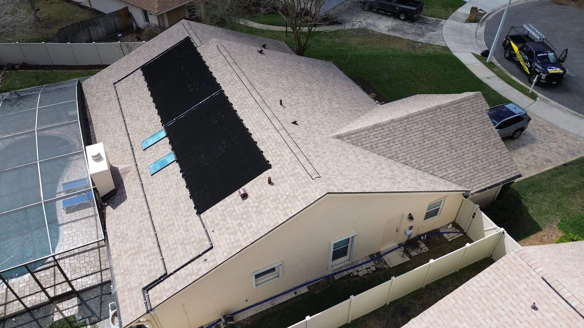 Gold Key Roofing shingle roof project in Conway, Florida