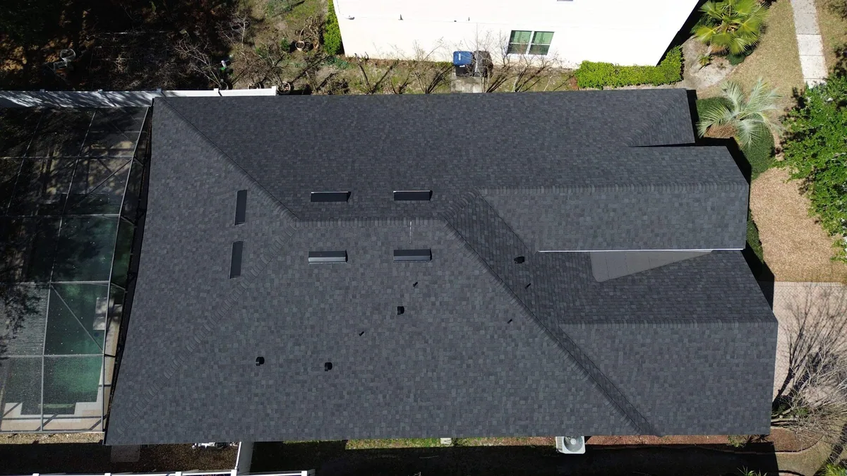 Gold Key Roofing shingle roof project in Orlando, Florida