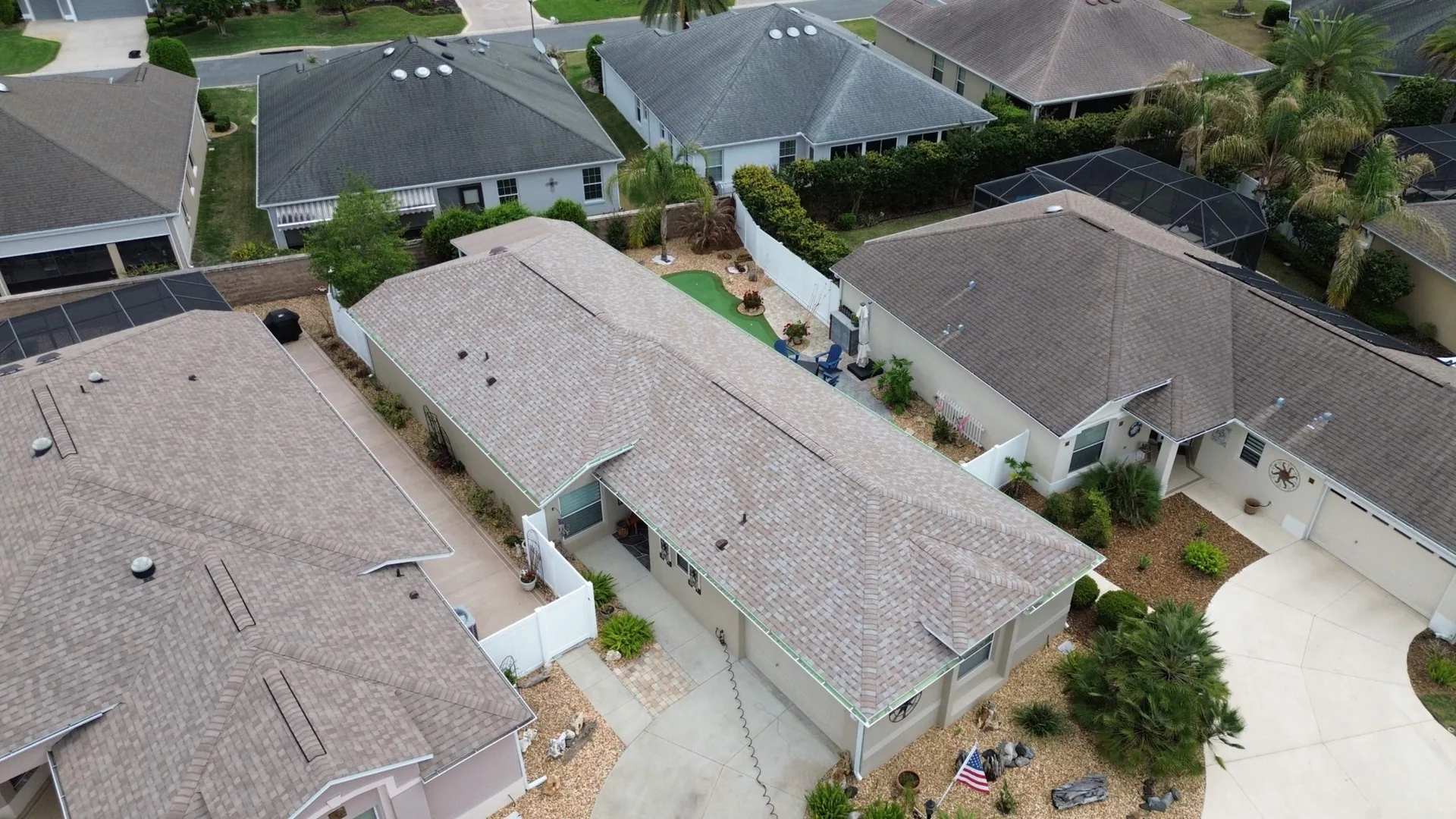 Gold Key Roofing shingle roof project in The Villages, Florida