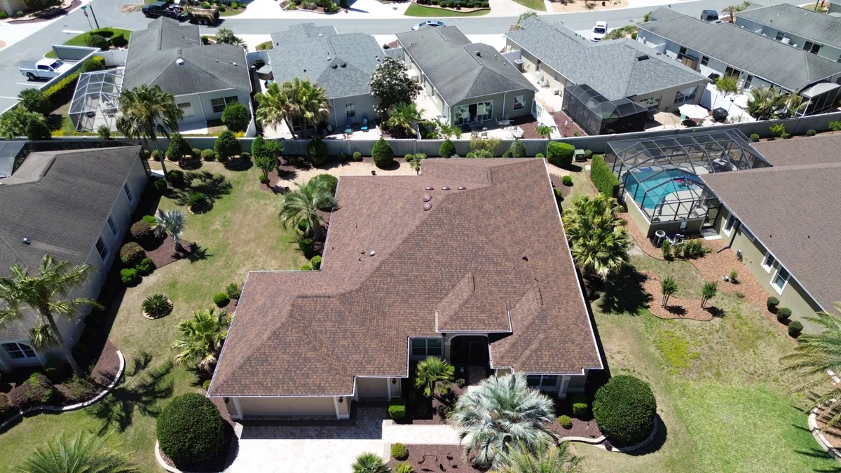 Gold Key Roofing shingle roof project in The Villages, Florida