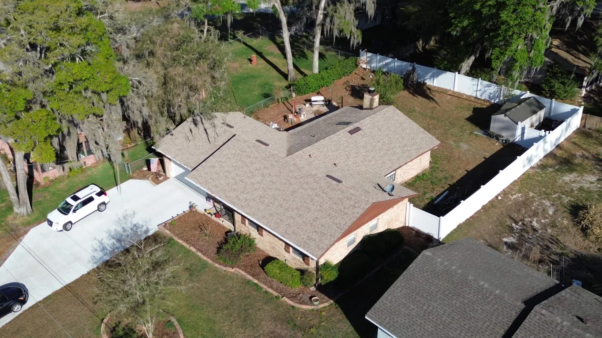 Gold Key Roofing shingle roof project in Fruitland Park, Florida