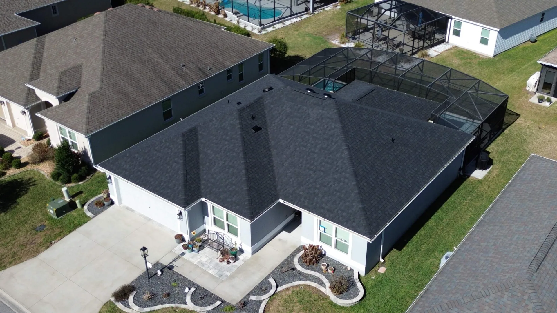 Gold Key Roofing shingle roof project in The Villages, Florida