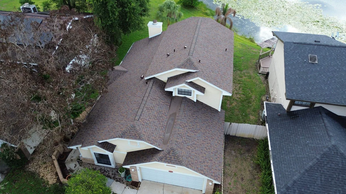 Gold Key Roofing shingle roof project in Orlando, Florida