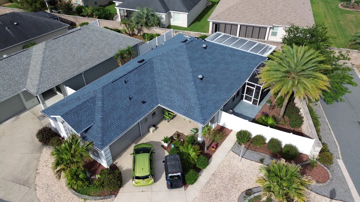 Gold Key Roofing shingle roof project in The Villages, Florida