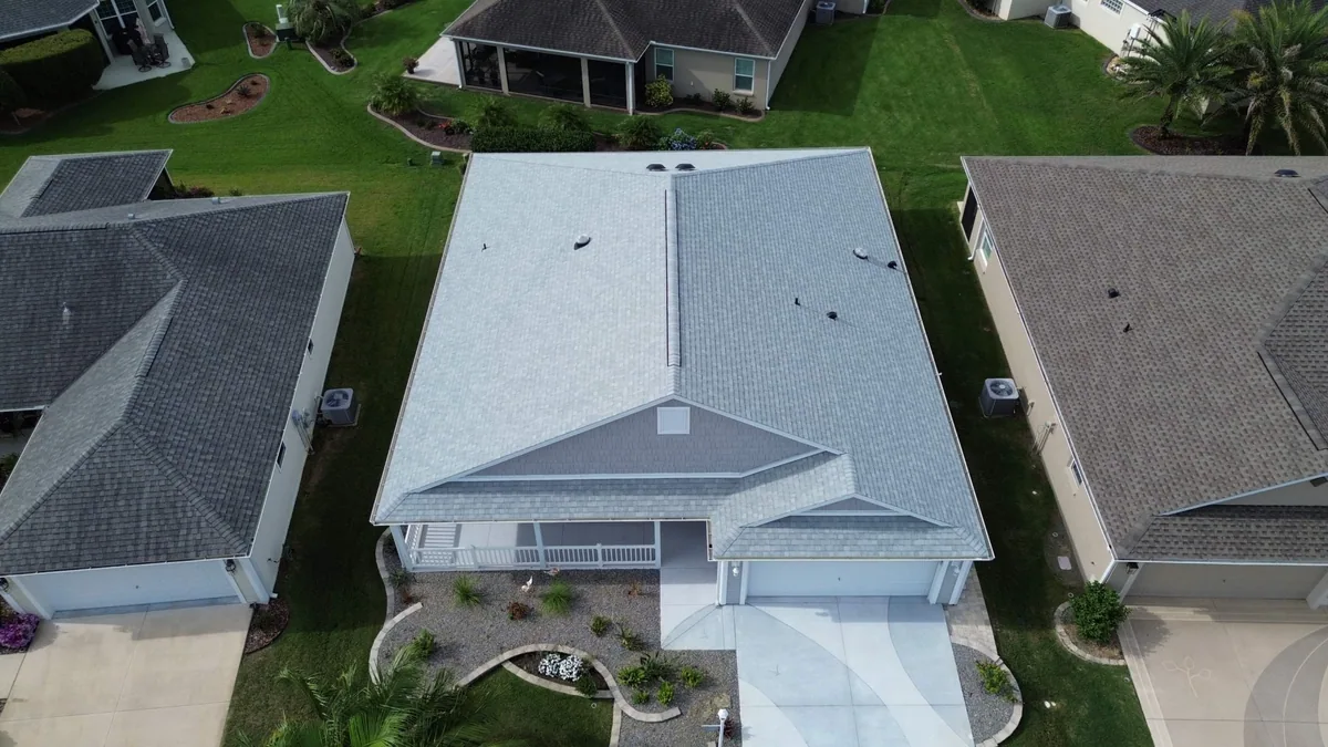 Gold Key Roofing shingle roof project in The Villages, Florida