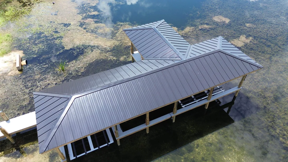 Gold Key Roofing metal roof project from the company's project gallery