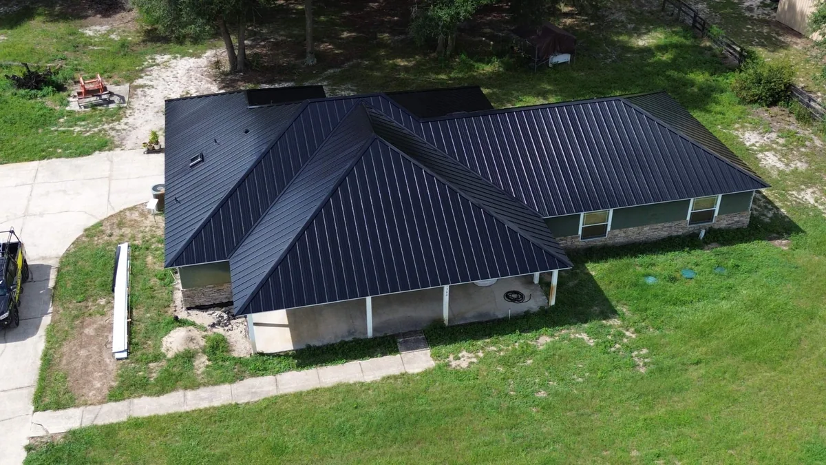 Gold Key Roofing metal roof project in Groveland, Florida